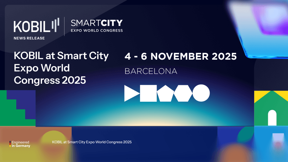 KOBIL will take part in the Smart City Expo World Congress 2025 in Barcelona, one of the leading global events dedicated to smart city development and digital transformation in the public sector.
