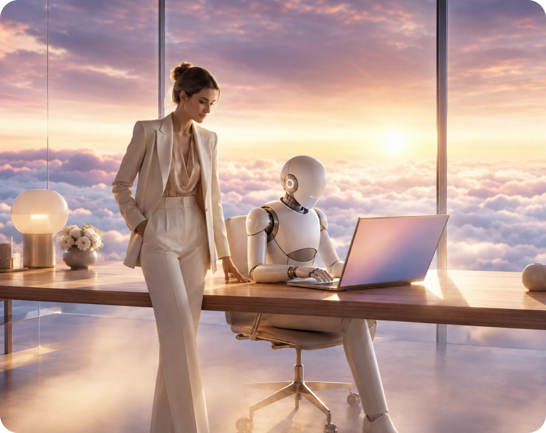 An AI agent working beside its human counterpart, every step verified