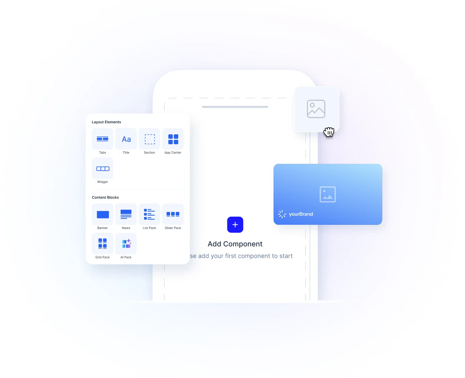 Layout- und Inhaltsbausteine im MiniApp Creator